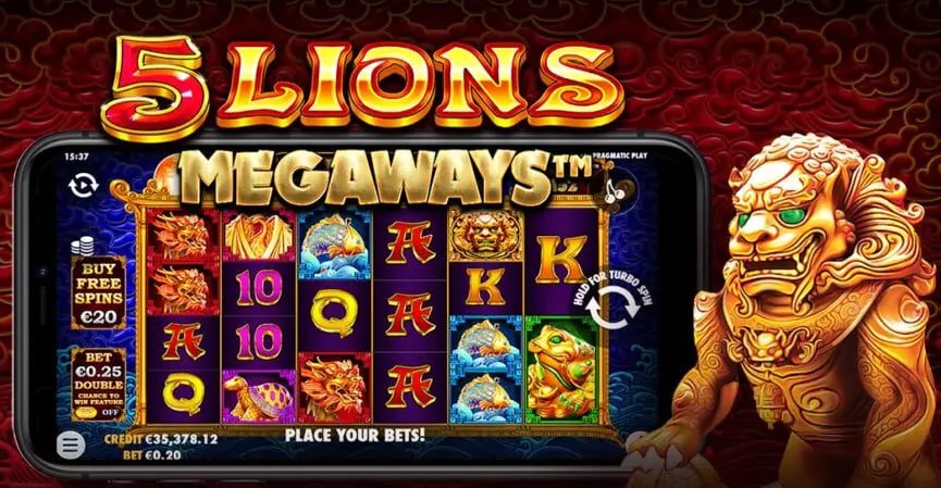 Slot 5 Lions Megaways: Jackpot Bertubi dari Singgasana Naga!