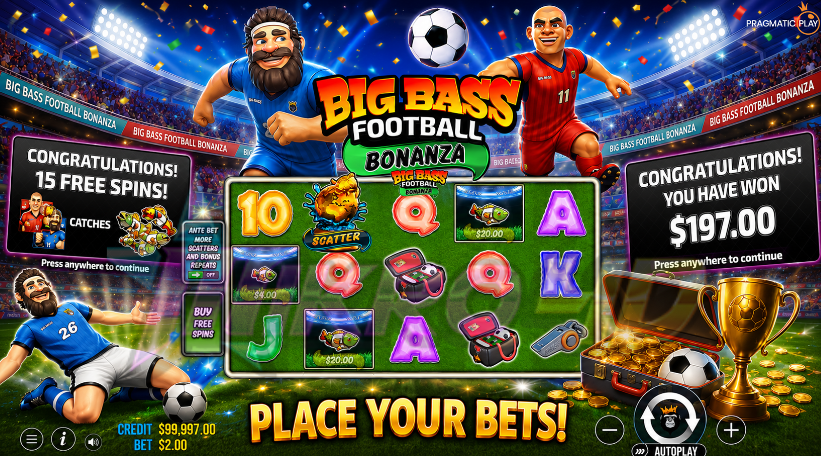 Slot Big Bass Football Bonanza: Hattrick Kemenangan Besar