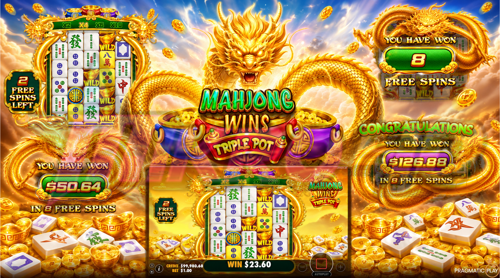 Slot Mahjong Wins Triple Pot: Ledakan Kemenangan Tiga Pot