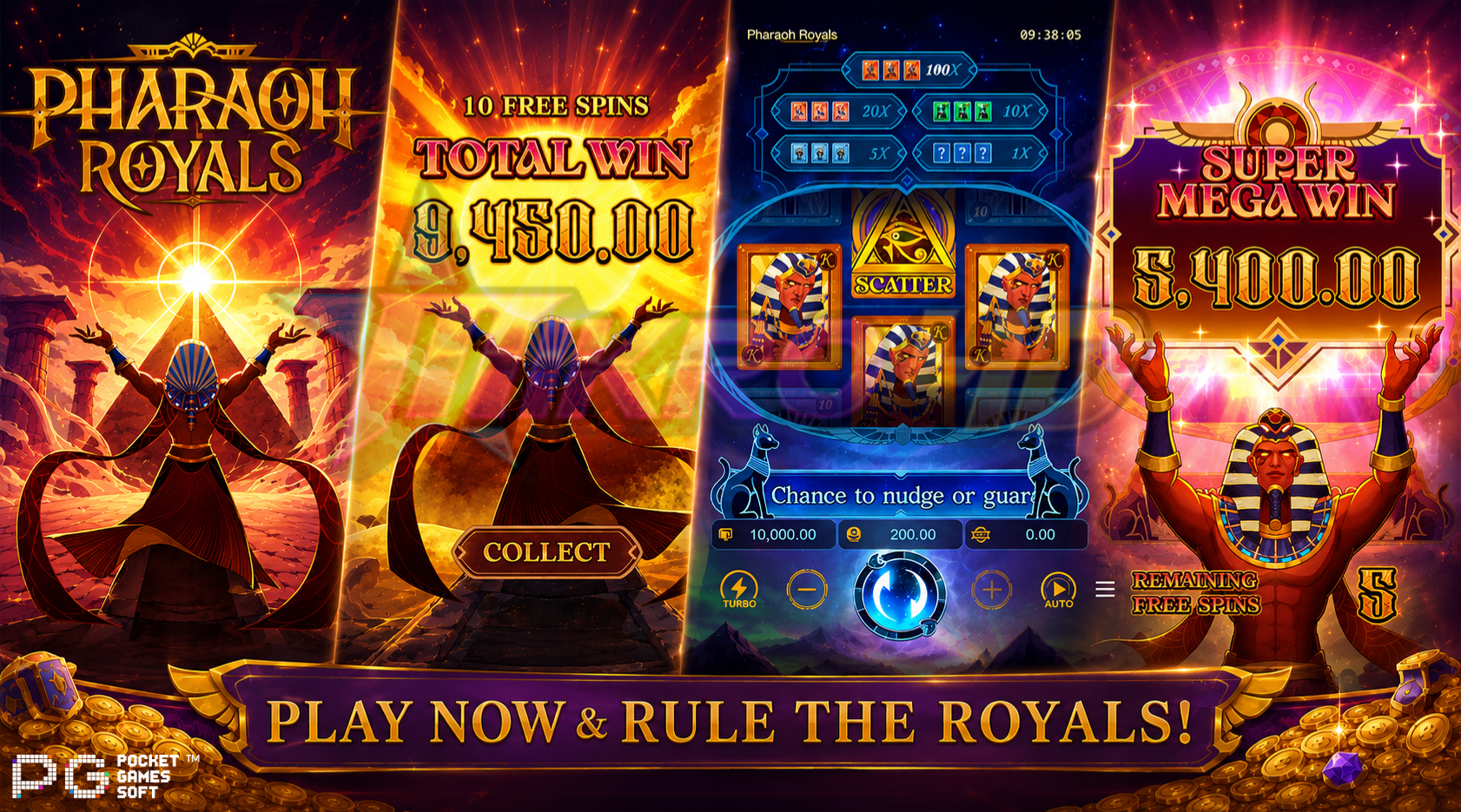 Slot Pharaoh Royals: Kemegahan Emas dan Jackpot