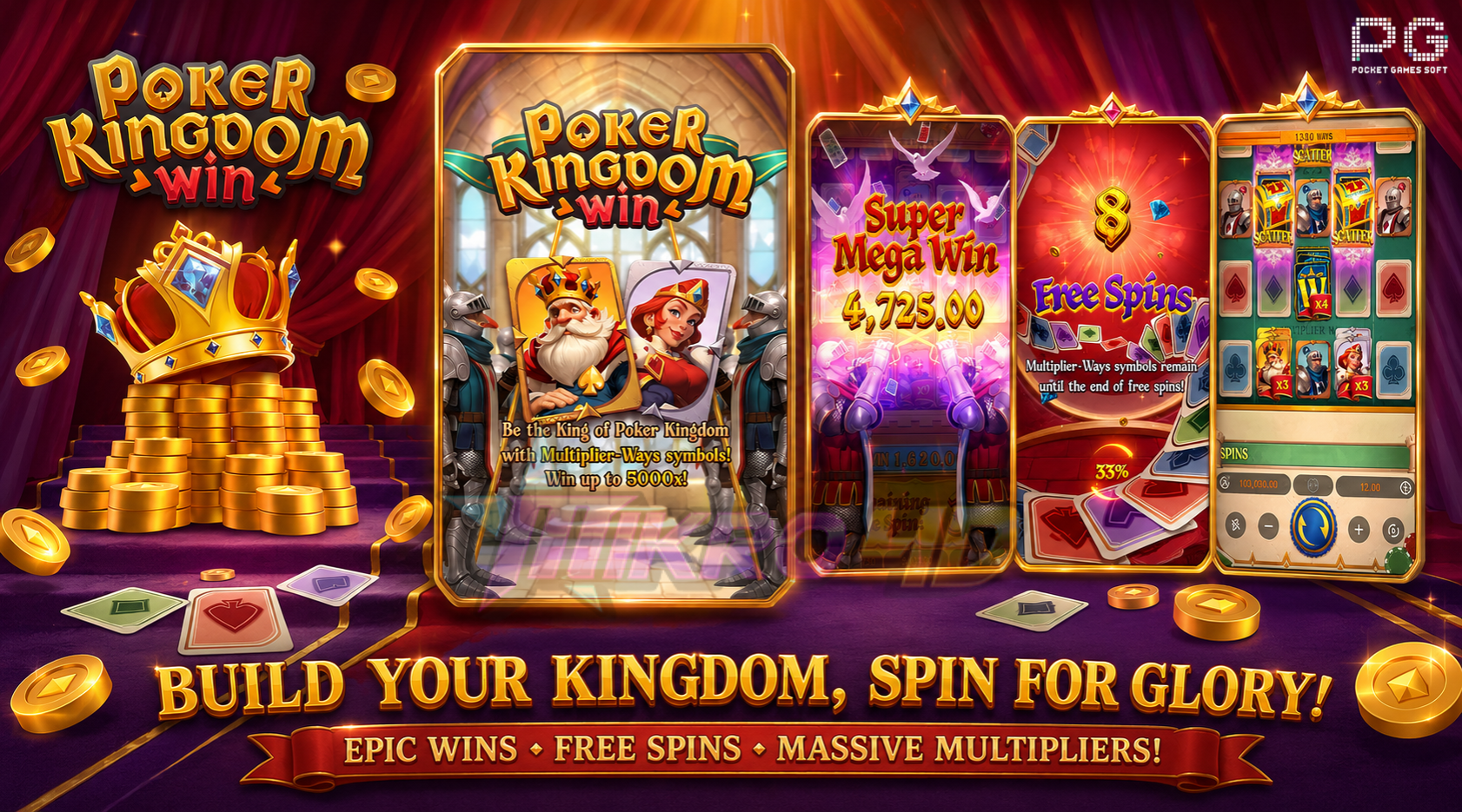 Slot Poker Kingdom Win: Tahta Jackpot Menanti