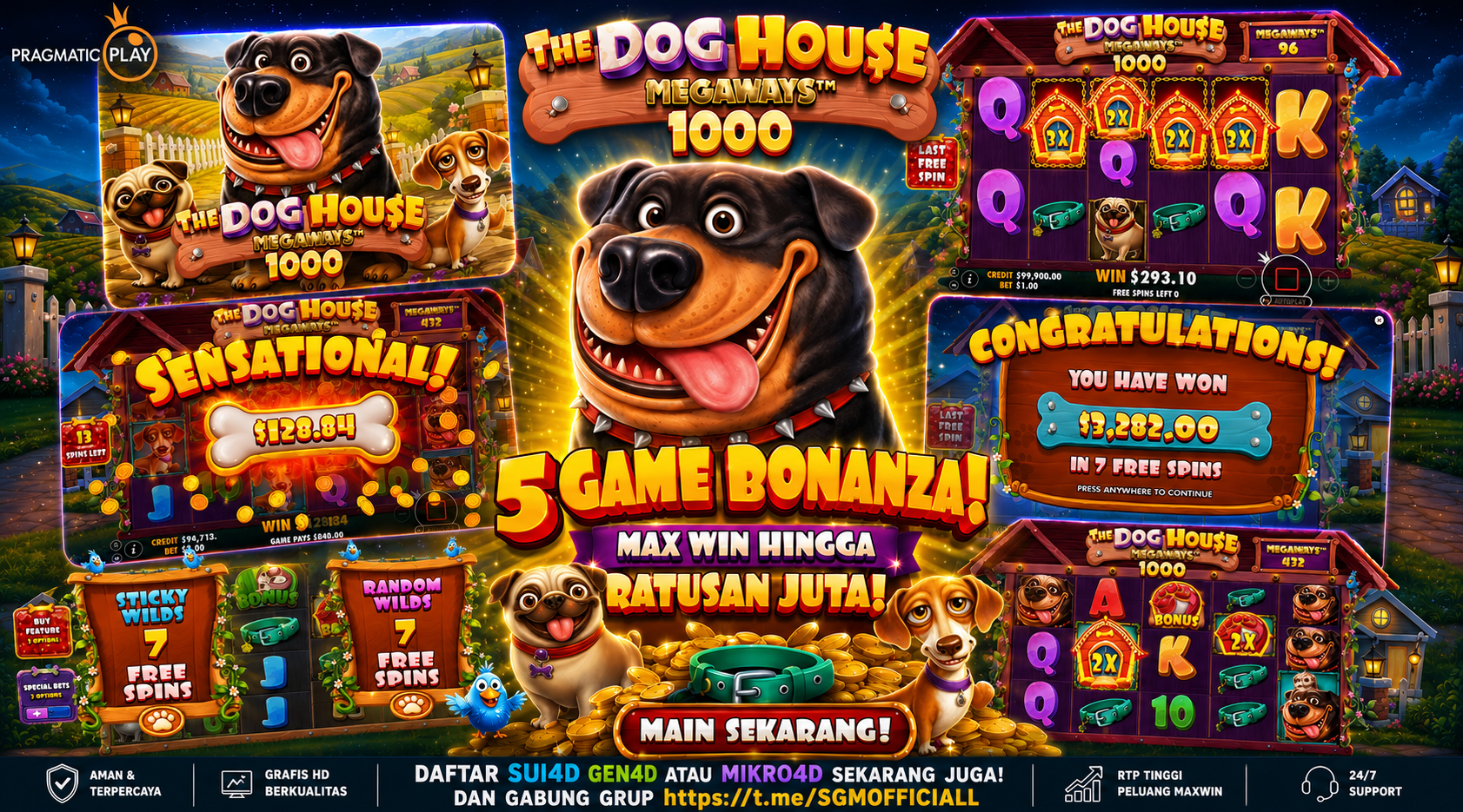Slot The Dog House Megaways 1000: Jalur Cepat Menuju Jackpot
